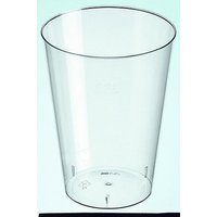 STARPAK Einweg-Trinkbecher 7.9 cm x 7.9 cm 0,3 l glasklar von STARPAK