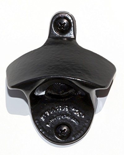 Wand-Flaschenöffner orig. STARR-X, USA, in schwarz, aus Guss-Eisen/Stahl von Starr-X