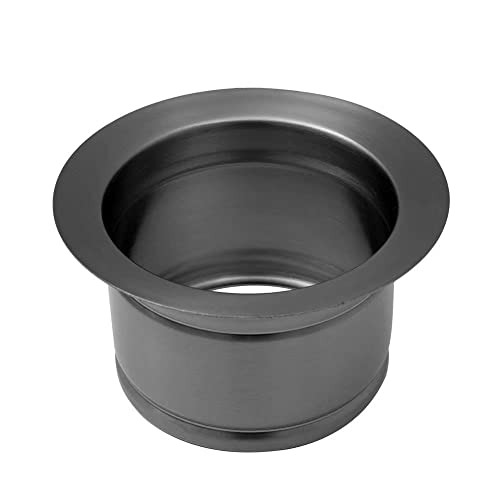 STARSTAR Spülenflansch, tiefer Müllentsorgungsflansch für Küchenspüle, passend für 8,9 cm Standard-Spülbecken-Ablaufloch (schwarz) von STARSTAR