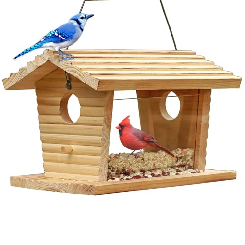 Mehlwürmer Feeder Bluebird House Feeder Hanging Bird Feeder für Draußen Vogelfutterstation Draußen von STARSWR