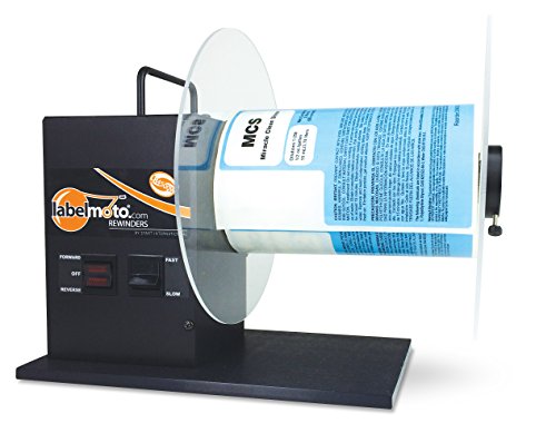 START International LR4500W-EU Zweirichtungs-Etikettenaufroller, Rollenkapazität 251 mm, Breite bis zu 178 mm, Schwarz von START International