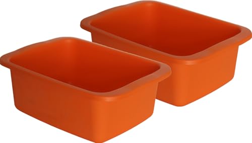 2-teiliges rechteckiges Mehrzweck-Schüssel-Set, 10 l Fassungsvermögen, 42 x 31 x 15,5 cm, recyceltes Polypropylen, chemikalienbeständig von START