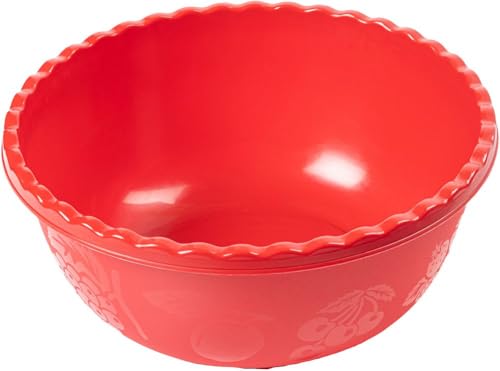 MACHIAVELLI START Mehrzweck-Salatschüssel Bowl Schale rund Farbe Rot Durchmesser 26 cm Höhe 12 cm - aus lebensmittelechtem Polypropylen Copolymer von START