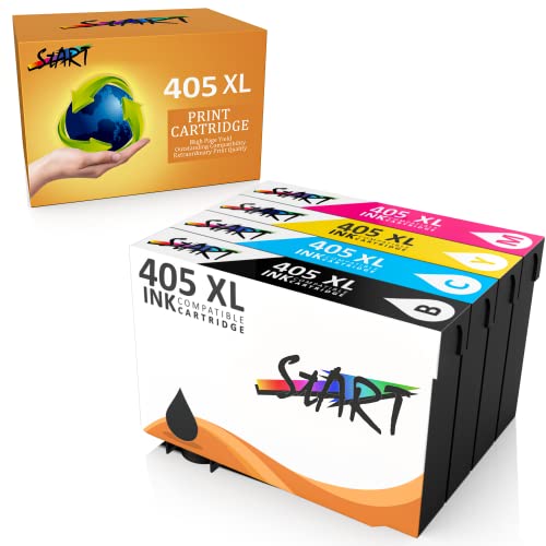 START - 4 XL Tintenpatronen als Ersatz für Epson 405 XL 405XL BK C M Y Koffer von START