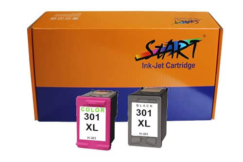 Start - 2 Ersatz Tintenpatronen kompatibel zu HP 301XL HP301XL Schwarz / Farbe für HP DeskJet Serien von START