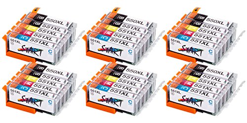 XL Kompatible Tintenpatronen mit Chip, ersetzt Canon PGI-550BK XL Schwarz, CLI-551BK XL Photo - Schwarz, CLI-551C XL Cyan, CLI-551 M XL Magenta, CLI-551Y XL Gelb (evtl. CLI-551GY XL Grau) 6 Sets XL Kompatible Tintenpatronen mit Chip, ersetzt Canon PGI-550BK XL Schwarz, CLI-551BK XL Photo - Schwarz, CLI-551C XL Cyan, CLI-551 M XL Magenta, CLI-551Y XL Gelb (evtl. CLI-551GY XL Grau) 6 Sets von START