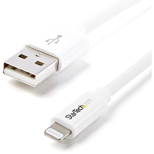 StarTech.com 2m Apple® 8 Pin Lightning Connector auf USB Kabel - Weiß - USB Kabel für iPhone / iPod / iPad - Ladekabel / Datenkabel von StarTech