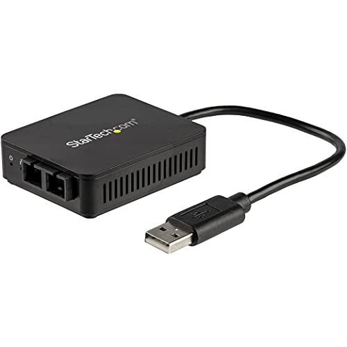 StarTech.com USB 2.0 auf LWL Konverter - 100BaseFX SC - USB 2.0 auf Ethernet Netzwerk Adapter - 2 Km MM - Windows / Mac / Linux von StarTech.com