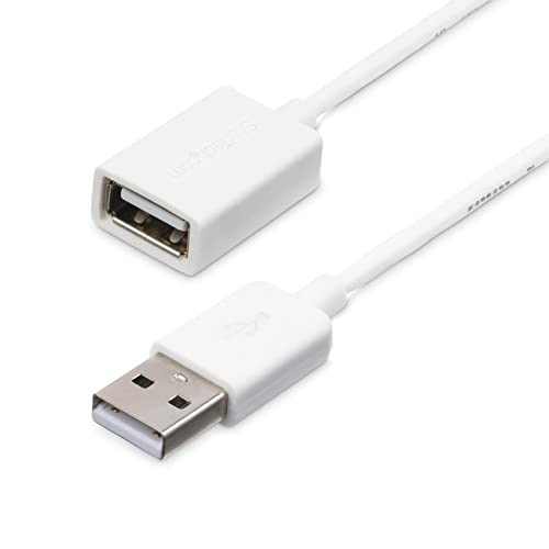 StarTech.com 3m USB 2.0 Verlängerungskabel A auf A - Stecker/Buchse - Weiß - USB A (St) auf USB A (Bu) Verlängerung von STARTECH.COM