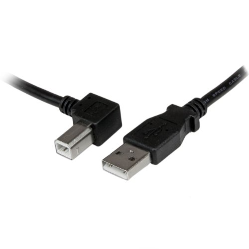StarTech.com 2m USB 2.0 A auf B Kabel links gewinkelt - St/St - USB Druckerkabel von STARTECH.COM