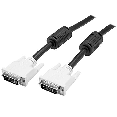 StarTech.com DVI-D Dual Link Kabel 10m (Stecker/Stecker), DVI 24+1 Pin Monitorkabel Dual Link, DVI Anschlusskabel mit Ferritkernen von StarTech.com