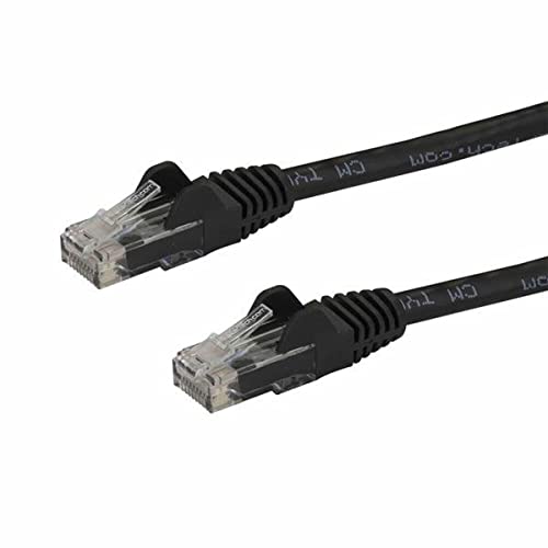 StarTech.com 5m Cat6 Snagless Gigabit UTP Netzwerkkabel - Cat 6 RJ45 Netzwerkkabel mit Knickschutz - Schwarz von StarTech.com