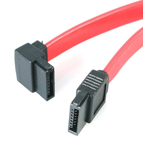 StarTech.com SATA 3 Kabel 15cm gewinkelt - S-ATA III Anschlusskabel bis 6Gb/s - Serial ATA - 90° links abgewinkelt - Rot von StarTech.com