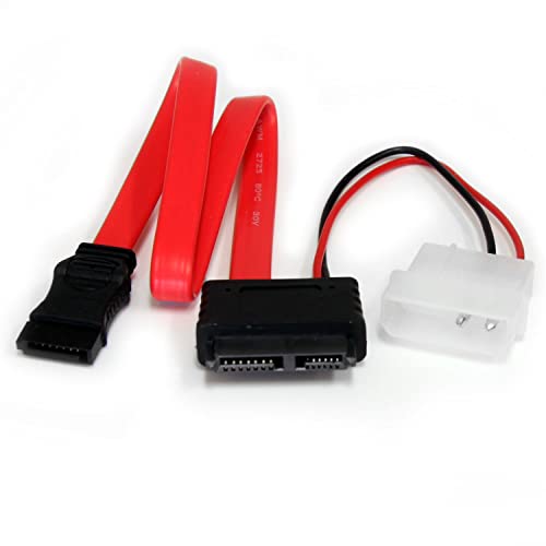 StarTech.com 30 cm Slimline SATA auf SATA mit LP4-Stromkabel / Adapter / Kombikabel StarTech.com 30 cm Slimline SATA auf SATA mit LP4-Stromkabel / Adapter / Kombikabel von StarTech.com