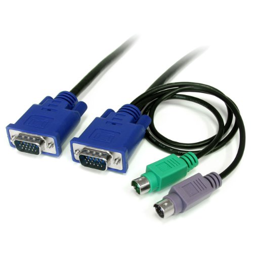 StarTech.com 1,8m 3-in-1 PS/2 VGA KVM Kabel - Kabelsatz für KVM Switch / Umschalter, 6ft - VGA von STARTECH.COM