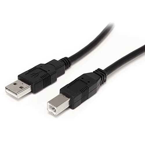 StarTech.com 9 m aktives USB-A auf USB-B Kabel - M/M - USB 2.0 A zu B Kabel - Druckerkabel - USB Verlängerungskabel - Schwarz (USB2HAB30AC) StarTech.com 9 m aktives USB-A auf USB-B Kabel - M/M - USB 2.0 A zu B Kabel - Druckerkabel - USB Verlängerungskabel - Schwarz (USB2HAB30AC) von STARTECH.COM