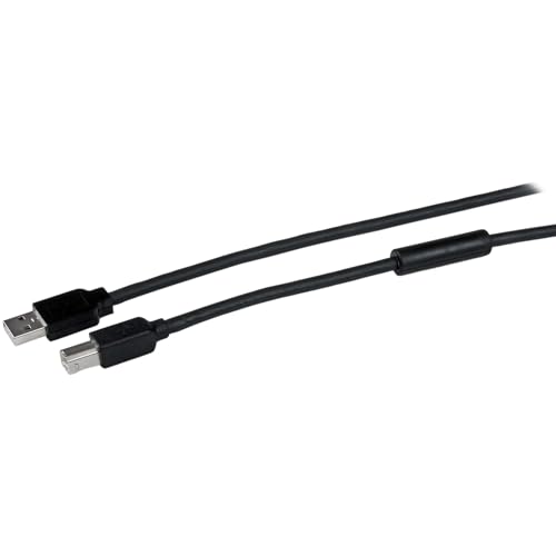 StarTech.com 50FT Active USB A to B Cable 15m / 50 ft Active USB 2.0 A, USB2HAB50AC (15m / 50 ft Active USB 2.0 A to B Cable - M/M, 15 m, USB A, USB B, 2.0, Male/Male, Aluminium,Black) StarTech.com 50FT Active USB A to B Cable 15m / 50 ft Active USB 2.0 A, USB2HAB50AC (15m / 50 ft Active USB 2.0 A to B Cable - M/M, 15 m, USB A, USB B, 2.0, Male/Male, Aluminium,Black) von STARTECH.COM