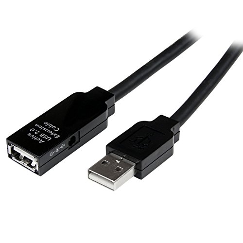 StarTech.com 15m USB 2.0 Active Extension Cable M/F USB-Verlängerungskabel W bis M 15 m aktiv Schwarz von StarTech