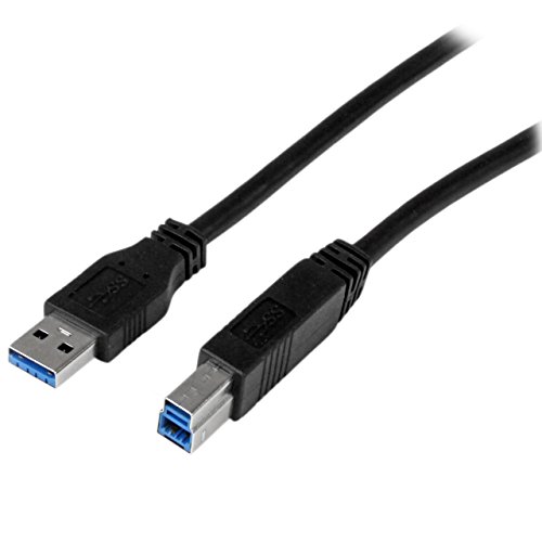 StarTech.com 1m zertifiziertes USB 3.0 SuperSpeed Kabel A auf B - Schwarz - USB 3 Anschlusskabel - Stecker/Stecker von StarTech.com