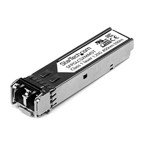StarTech.com Cisco kompatibel Gigabit SFP Transceiver Modul MM LC - Mini-GBIC bis 550m - Glasfaser Transceiver 850nm 1000Base-SX von StarTech