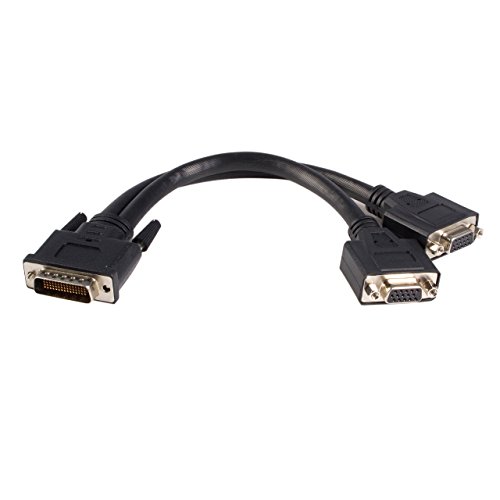 StarTech.com DMS-59 Adapter Y Kabel - DMS59 LFH59 (DMS60/LFH60) (Stecker) 59 pin auf 2 x VGA (Buchse) 15 pin - Splitter - Kabellänge 30cm von StarTech.com