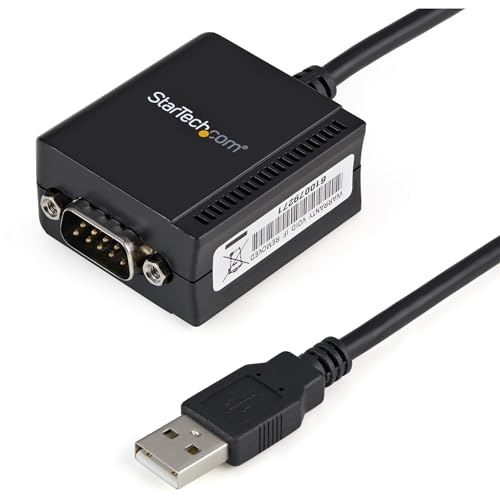 StarTech.com USB auf Seriell Adapter - 1 Anschluss - Stromversorgung über USB - FTDI USB UART Chip - DB9 (9-polig) - USB auf RS232 Adapter (ICUSB2321F) von StarTech.com