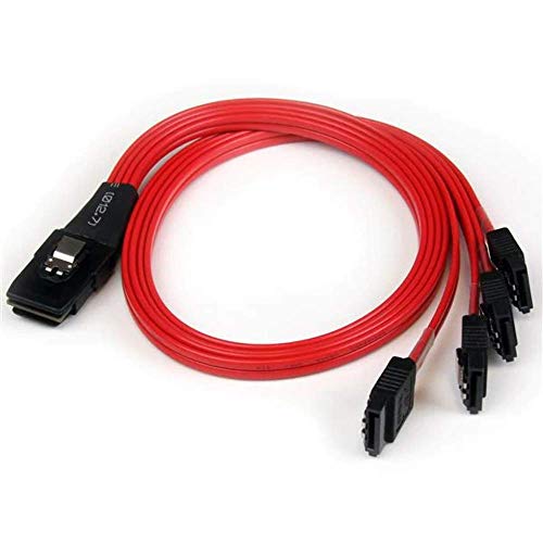 StarTech.com SFF-8087 auf 4x SATA Kabel 50 cm - Internes Mini SAS auf Serial-ATA Reverse Multilane Kabel - SFF 8087 36-Pin / S-ATA 7-Pin von StarTech.com