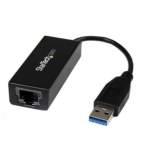 StarTech.com USB 3.0 Gigabit Netzwerkadapter für Windows und Mac - 10/100/1000 NIC Netzwerk Konverter - USB zu RJ45 Gb Netzwerk Adapter für Laptop und Desktop - USB Busbetrieben - Schwarz (USB31000S) StarTech.com USB 3.0 Gigabit Netzwerkadapter für Windows und Mac - 10/100/1000 NIC Netzwerk Konverter - USB zu RJ45 Gb Netzwerk Adapter für Laptop und Desktop - USB Busbetrieben - Schwarz (USB31000S) von StarTech.com