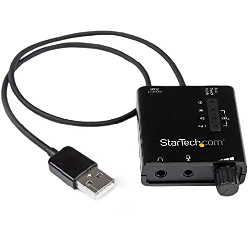 StarTech.com USB Audio Adapter - Externe USB Soundkarte mit SPDIF Digital Audio mit 2x 3,5mm Klinke - USB auf Audio Konverter - Schwarz StarTech.com USB Audio Adapter - Externe USB Soundkarte mit SPDIF Digital Audio mit 2x 3,5mm Klinke - USB auf Audio Konverter - Schwarz von StarTech.com