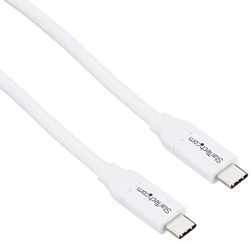StarTech.com USB-C auf USB-C Kabel mit 5A Power Delivery - 4m - Weiss - ST/ST - USB 2.0 - USB-IF zertifiziert - USB Typ C Kabel (USB2C5C4MW) von StarTech.com