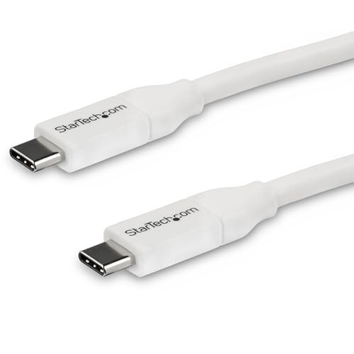 StarTech.com Usb-C To Usb-C Cable W/ 5A Pd - M/M - White - 4 M (13 Ft.), USB2C5C4MW von StarTech.com