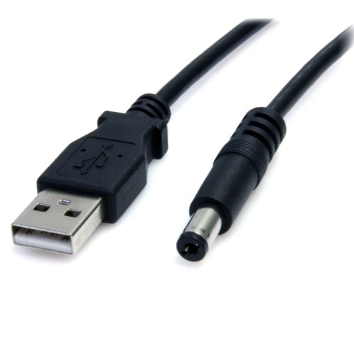 StarTech.com USB 2.0 auf Hohlstecker Typ N Kabel - USB A DC 5V 5,5mm Stecker Stromkabel Stecker 2m von StarTech.com