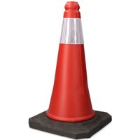 Normaluz Kegel BA10150 - Kegel de Signal Orange 50 cm mit reflektierendem Klebeband - Fußball- und Trainingskegel -- Widerstandsfähiges Material und von STARTER