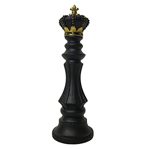 #N/A Harz Schach Statue Skulptur Figur Einrichtung Internationale Schachbrettspiele für Dekoration Desktop Tisch Weinschrank - König von STARTIST