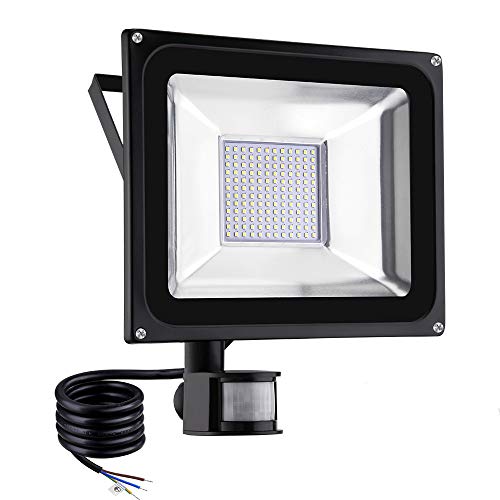 NIKEEYEN 100W LED Strahler mit Bewegungsmelder, Wasserdicht IP65 LED Flutlicht 10000LM 3000K Warmweiß Außen Scheinwerfer für Garten,Garage,Sportplatz, Parkplatz NIKEEYEN 100W LED Strahler mit Bewegungsmelder, Wasserdicht IP65 LED Flutlicht 10000LM 3000K Warmweiß Außen Scheinwerfer für Garten,Garage,Sportplatz, Parkplatz von NIKEEYEN