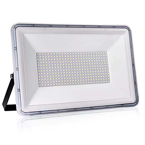 NIKEEYEN 300W LED Strahler Außen,Wasserdicht IP67 LED Flutlicht 24000LM 6500K kaltweiß LED Scheiwerfer AußenStrahler für Hof Garage, Terrasse, Balkon,Lagerhaus,Spielplatz von NIKEEYEN