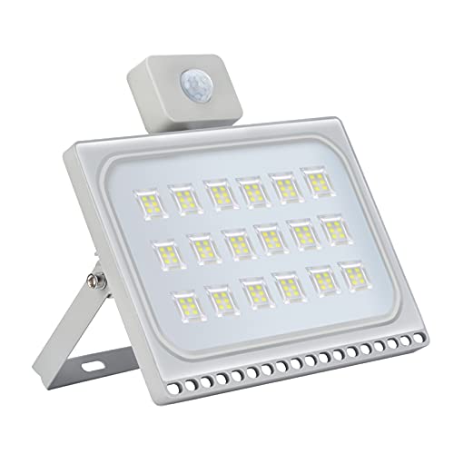 NIKEEYEN 100W LED Strahler mit Bewegungsmelder, Außen led Flutlicht Wasserdicht IP65 10000LM 6500K Kaltweiß Ultradünn Led Scheinwerfer für Hof,Garage, Stadion, Garten, Spielplatz NIKEEYEN 100W LED Strahler mit Bewegungsmelder, Außen led Flutlicht Wasserdicht IP65 10000LM 6500K Kaltweiß Ultradünn Led Scheinwerfer für Hof,Garage, Stadion, Garten, Spielplatz von NIKEEYEN