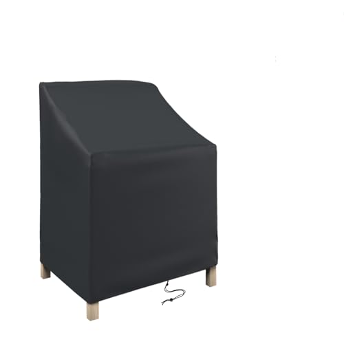 STARTWO Stapelbare Terrassenstuhl-Abdeckungen, wasserdicht, für den Außenbereich, für 4–6 stapelbare Esszimmerstühle, 66 cm L x 66 cm B x 129 cm, Schwarz STARTWO Stapelbare Terrassenstuhl-Abdeckungen, wasserdicht, für den Außenbereich, für 4–6 stapelbare Esszimmerstühle, 66 cm L x 66 cm B x 129 cm, Schwarz von STARTWO