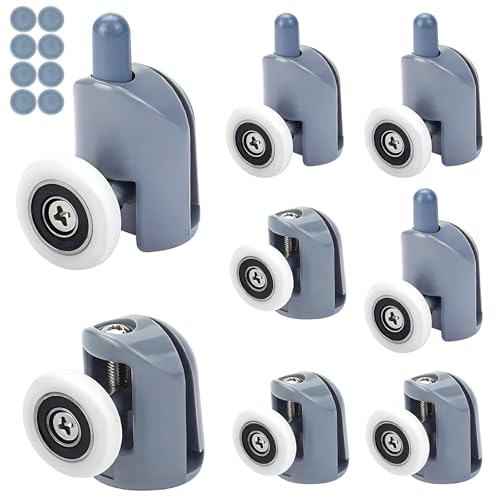 STARVAST 8 Stück Duschtür Rollen 23mm, Duschkabine Duschrollen Duschtürrollen, Ersatzrollen Schiebetür Rolle 4 Oberrolle und 4 Unterrolle für Glas Dusch Schiebetüren STARVAST 8 Stück Duschtür Rollen 23mm, Duschkabine Duschrollen Duschtürrollen, Ersatzrollen Schiebetür Rolle 4 Oberrolle und 4 Unterrolle für Glas Dusch Schiebetüren von STARVAST