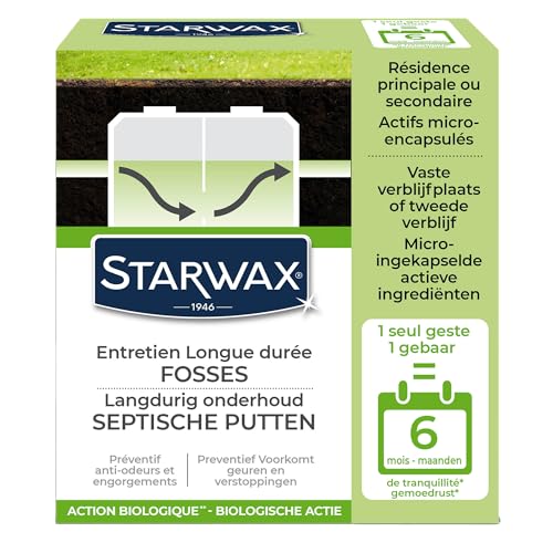 STARWAX Langzeit-Klärgrubenpflege-Beugt Geruchsbildung und Verstopfungen vor-Für Haupt-oder Zweitwohnsitz, Powder, uncolor, one Size von STARWAX