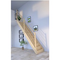 STARWOOD Raumspartreppe »Korfu«, Fichtenholz, 13 Stufen, max. Geschosshöhe 300 cm - braun von STARWOOD