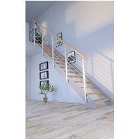 STARWOOD Systemtreppe »Kos«, Metall, 14 Stufen, max. Geschosshöhe 300 cm - braun von STARWOOD