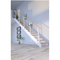 STARWOOD Systemtreppe »Kos«, Metall, 14 Stufen, max. Geschosshöhe 300 cm - braun von STARWOOD