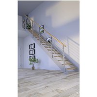 STARWOOD Systemtreppe »Kos«, Metall, 15 Stufen, max. Geschosshöhe 320 cm - braun von STARWOOD