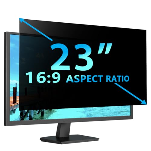 STARY 23 Zoll 16:9 Computer Blickschutzfilter für Breitbild-Monitor und Laptop - Blendfrei - Anti-Kratzer Schutzfolie - Datenschutzschild [1 Pack] von STARY