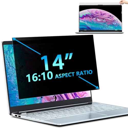 STARY Sichtschutz 14 Zoll 16:10 Seitenverhältnis, Anti Blaulicht Blendschutz Displayschutz, Abnehmbarer Blickschutzfolie 14 Zoll 16:10 Sichtschutzfilter Kompatibel mit Lenovo/HP/Dell/Acer/Samsung/Asus STARY Sichtschutz 14 Zoll 16:10 Seitenverhältnis, Anti Blaulicht Blendschutz Displayschutz, Abnehmbarer Blickschutzfolie 14 Zoll 16:10 Sichtschutzfilter Kompatibel mit Lenovo/HP/Dell/Acer/Samsung/Asus von STARY