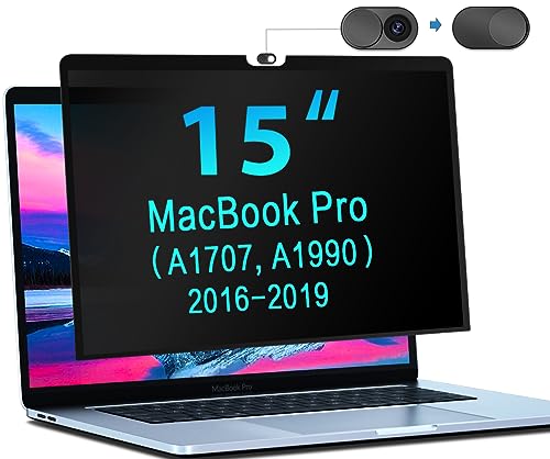 STARY Sichtschutz MacBook Pro 15 Zoll (2016–2019),abnehmbarer Anti-Blaulicht-Blendschutz,15 Zoll Anti Blaulicht Blendschutz Mac Laptop Blickschutzfolie von STARY
