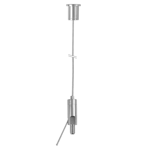 STAS-Aufhängeset mit externem M6-Greifer und Deckenhalterung (5 Stück - 200cm) von STAS Picture Hanging Systems