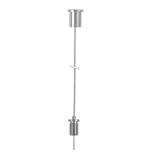 STAS Aufhängeset mit externer M10 Zugentlastung und Deckenhalterung (5 Stück - 200cm) von STAS Picture Hanging Systems