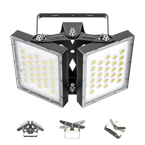 STASUN Ultra Series LED-Flutlicht für den Außenbereich, 100W 15000lm Superhelle Sicherheitsbeleuchtung, 5000K Tageslichtweiß, IP66 Wasserdichtes einstellbares Außenflutlicht für Hof, Straße, Stadion von STASUN